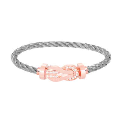 [AURORA]CHANCE GROSSES 8-FACH-SCHNALLE HALBDIAMANTARMBAND ROSÉGOLD