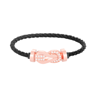 [AURORA]CHANCE GROSSES 8-FACH-SCHNALLE HALBDIAMANTARMBAND ROSÉGOLD