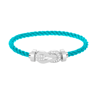 [AURORA]CHANCE GROSSES 8-FACH-SCHNALLE HALBDIAMANTARMBAND SILBER