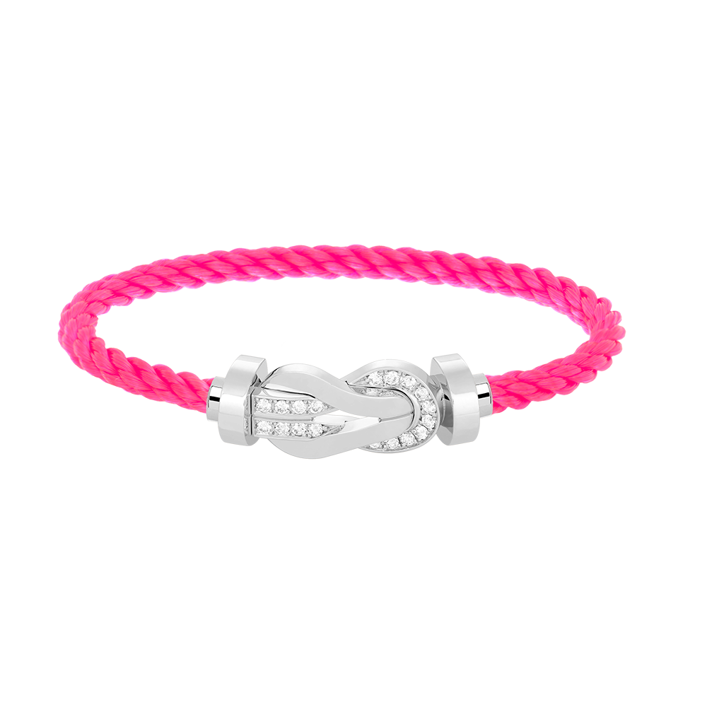 [AURORA]CHANCE GROSSES 8-FACH-SCHNALLE HALBDIAMANTARMBAND SILBER