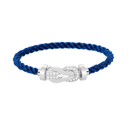 [AURORA]CHANCE GROSSES 8-FACH-SCHNALLE HALBDIAMANTARMBAND SILBER