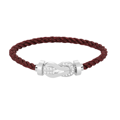 [AURORA]CHANCE GROSSES 8-FACH-SCHNALLE HALBDIAMANTARMBAND SILBER