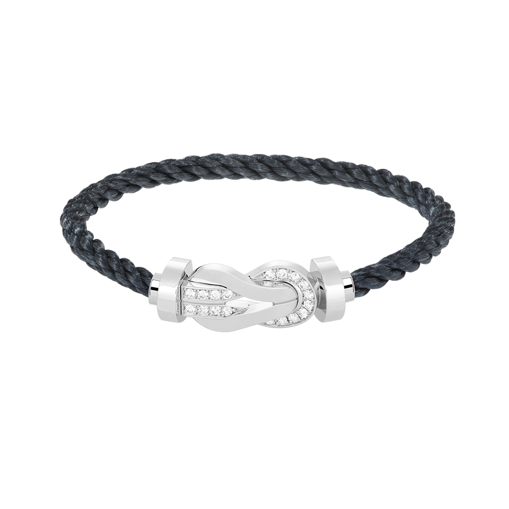 [AURORA]CHANCE GROSSES 8-FACH-SCHNALLE HALBDIAMANTARMBAND SILBER