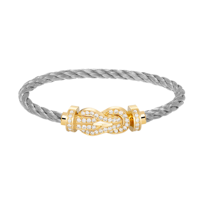 [AURORA]CHANCE GROSSES 8-FACH-ARMBAND MIT VOLLDIAMANTEN UND SCHNALLE GOLD