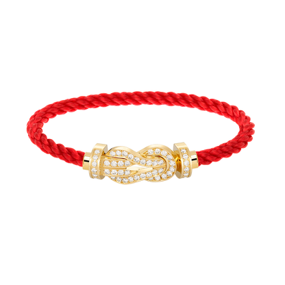 [AURORA]CHANCE GROSSES 8-FACH-ARMBAND MIT VOLLDIAMANTEN UND SCHNALLE GOLD