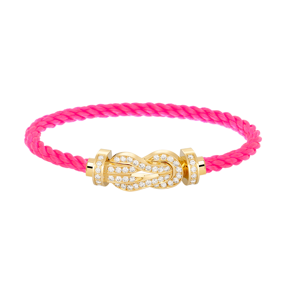 [AURORA]CHANCE GROSSES 8-FACH-ARMBAND MIT VOLLDIAMANTEN UND SCHNALLE GOLD