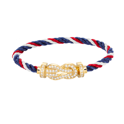 [AURORA]CHANCE GROSSES 8-FACH-ARMBAND MIT VOLLDIAMANTEN UND SCHNALLE GOLD