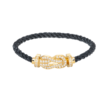 [AURORA]CHANCE GROSSES 8-FACH-ARMBAND MIT VOLLDIAMANTEN UND SCHNALLE GOLD