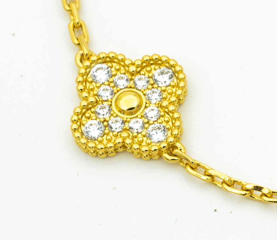 [AURORA] CLOVER 5 MOTIF LASER BRACELET COLLECTION