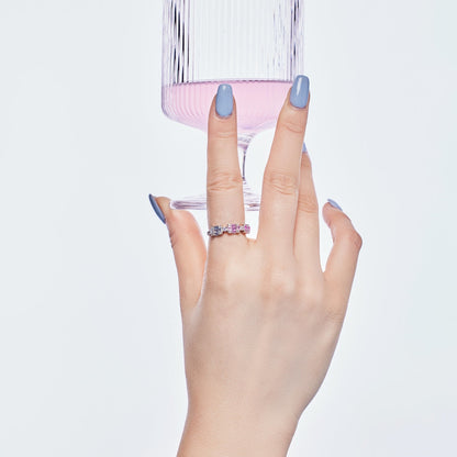 [AURORA]Unique Colorful Emerald Cut Party Ring