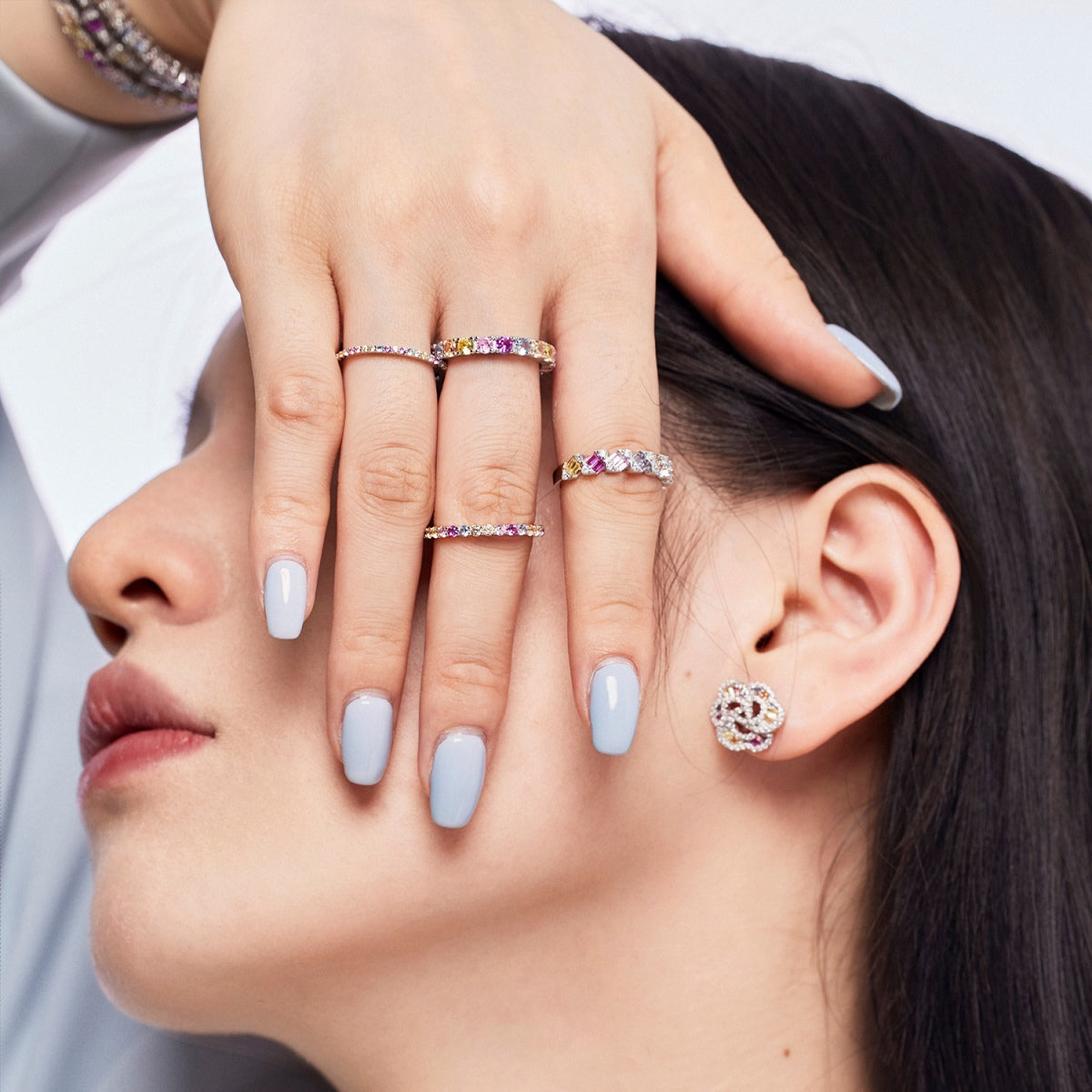 [AURORA]Delicate Vibrant Emerald Cut Daily Ring