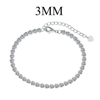 [AURORA]Ornate  Sparkling Round Cut Daily Bracelet