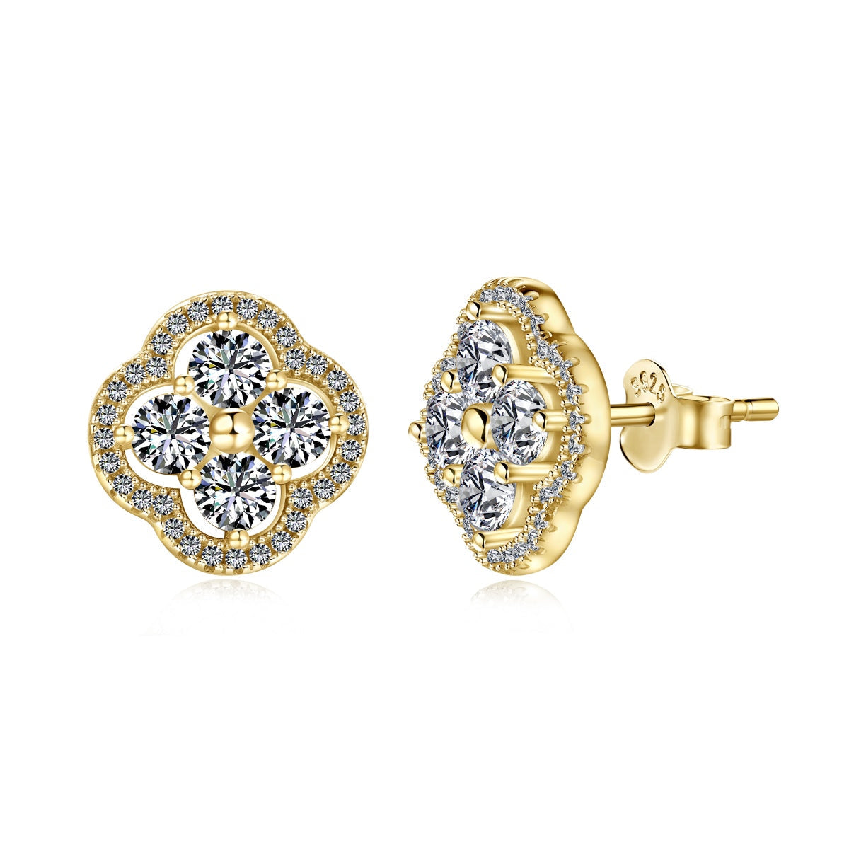 [AURORA]Four-Leaf Clover Exquisite Earrings