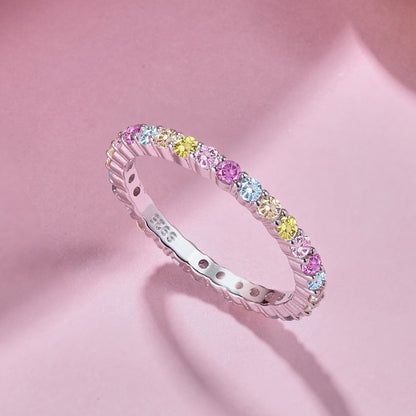 [AURORA]Elegant Vivid Round Cut Daily Ring