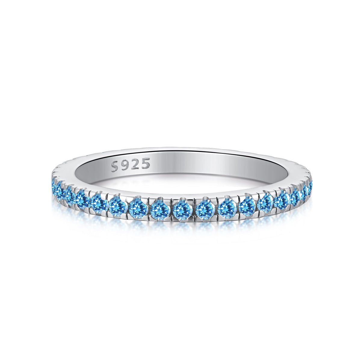 [AURORA]Delicate Sparkling Round Cut Daily Ring