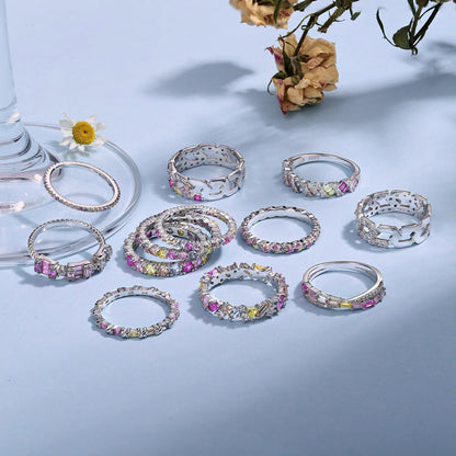 [AURORA]Energetic Elegant Radiant Cut Party Ring