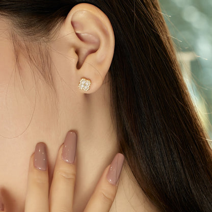 [AURORA]Four-Leaf Clover Flower Shaped Earrings