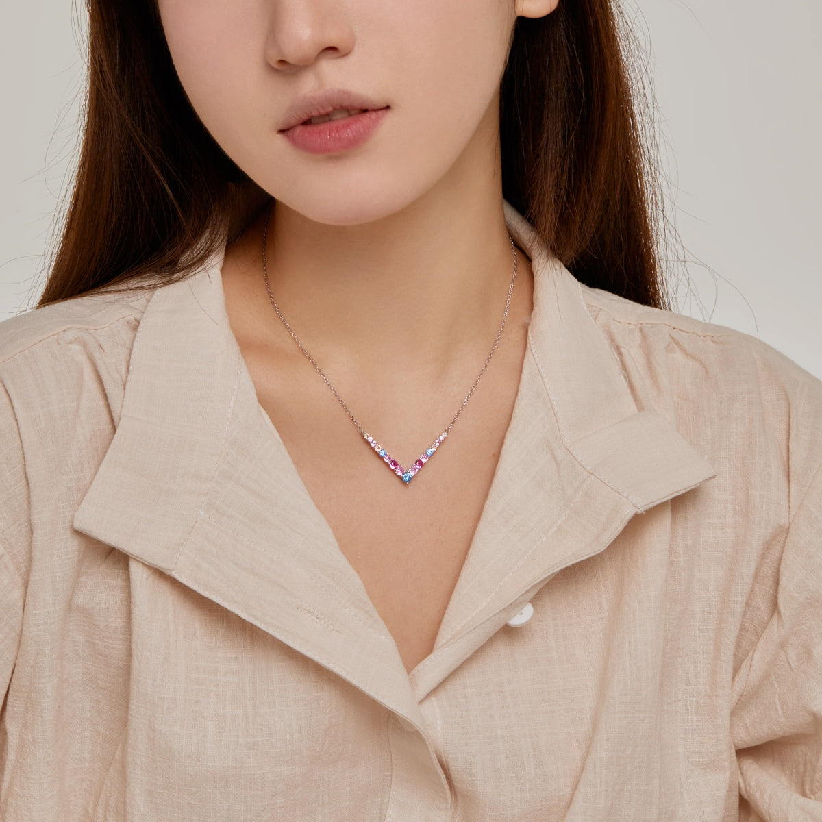 [AURORA]Ornate Round Cut Necklace