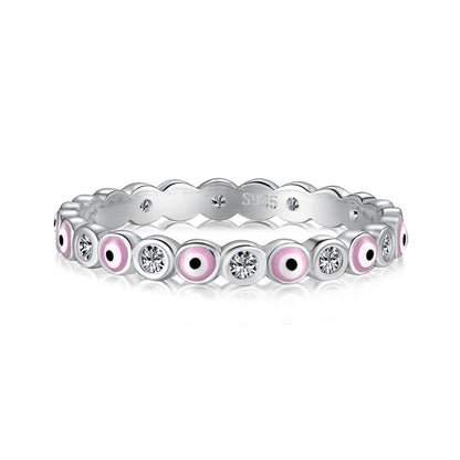 [AURORA]Sparkling Vibrant Round Shape Daily Ring