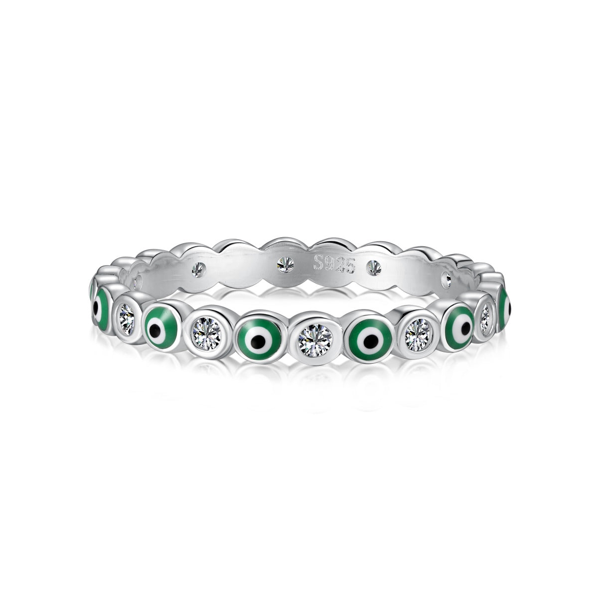 [AURORA]Sparkling Vibrant Round Shape Daily Ring