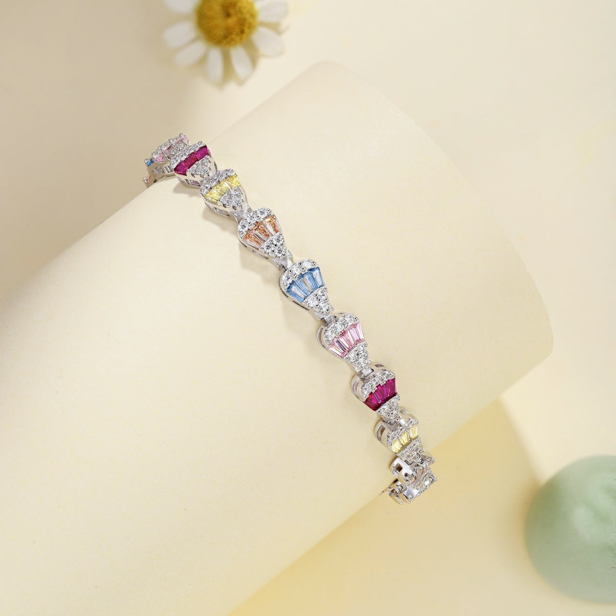 [AURORA]Radiant Water Drop Shape Daily Bracelet