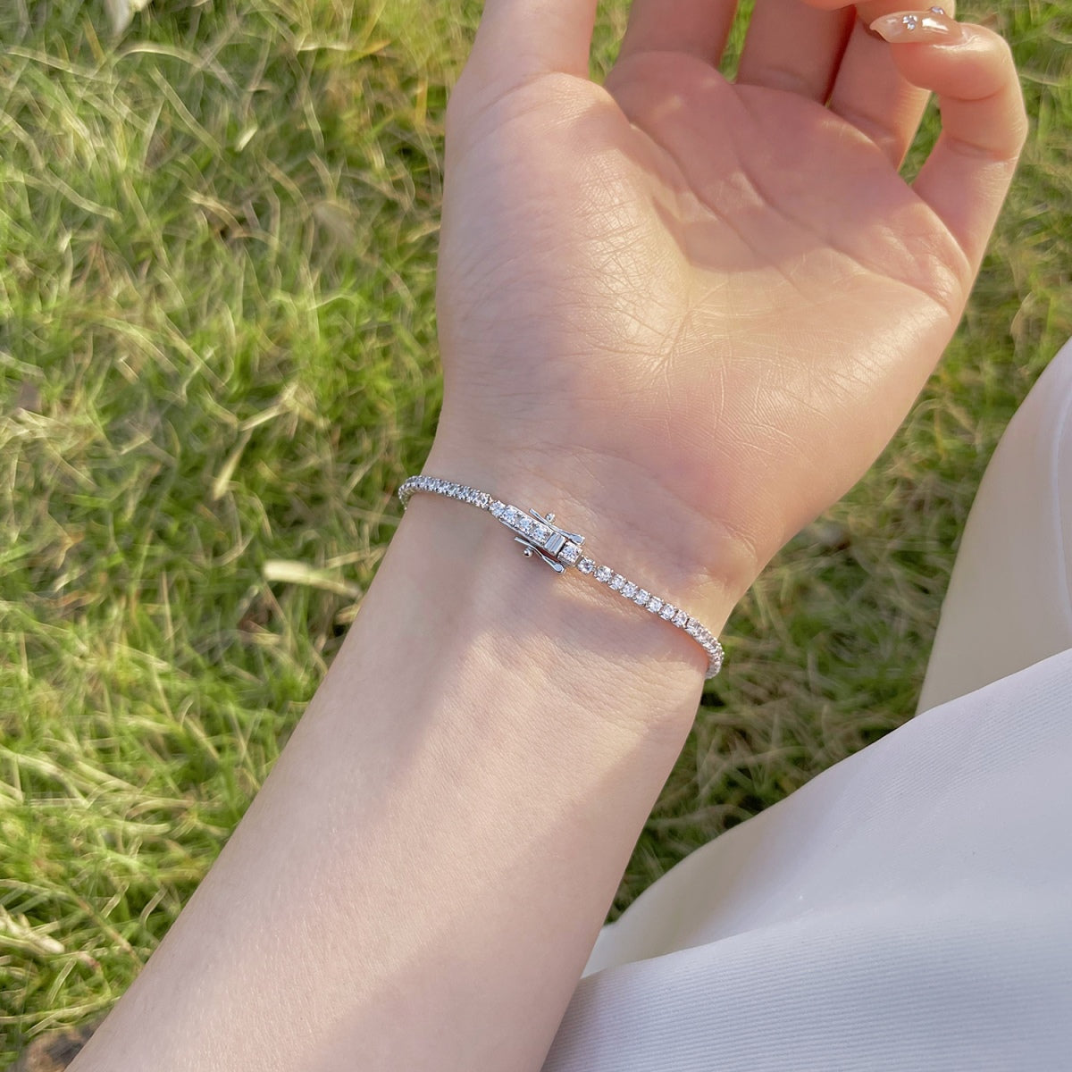 [AURORA]Radiant Colorful Round Cut Party Bracelet