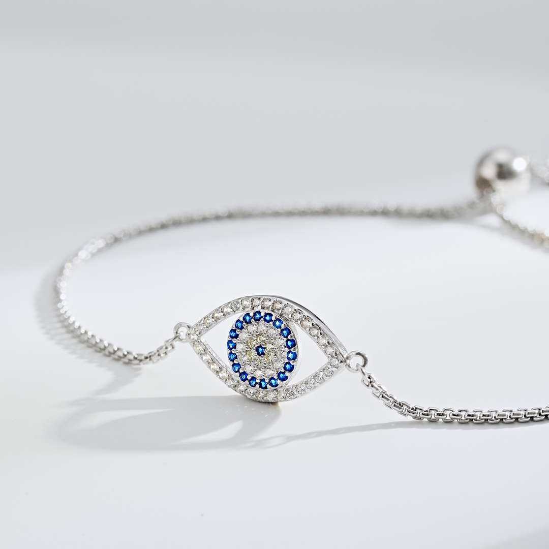 [AURORA]Dazzling Eye Shape Necklace
