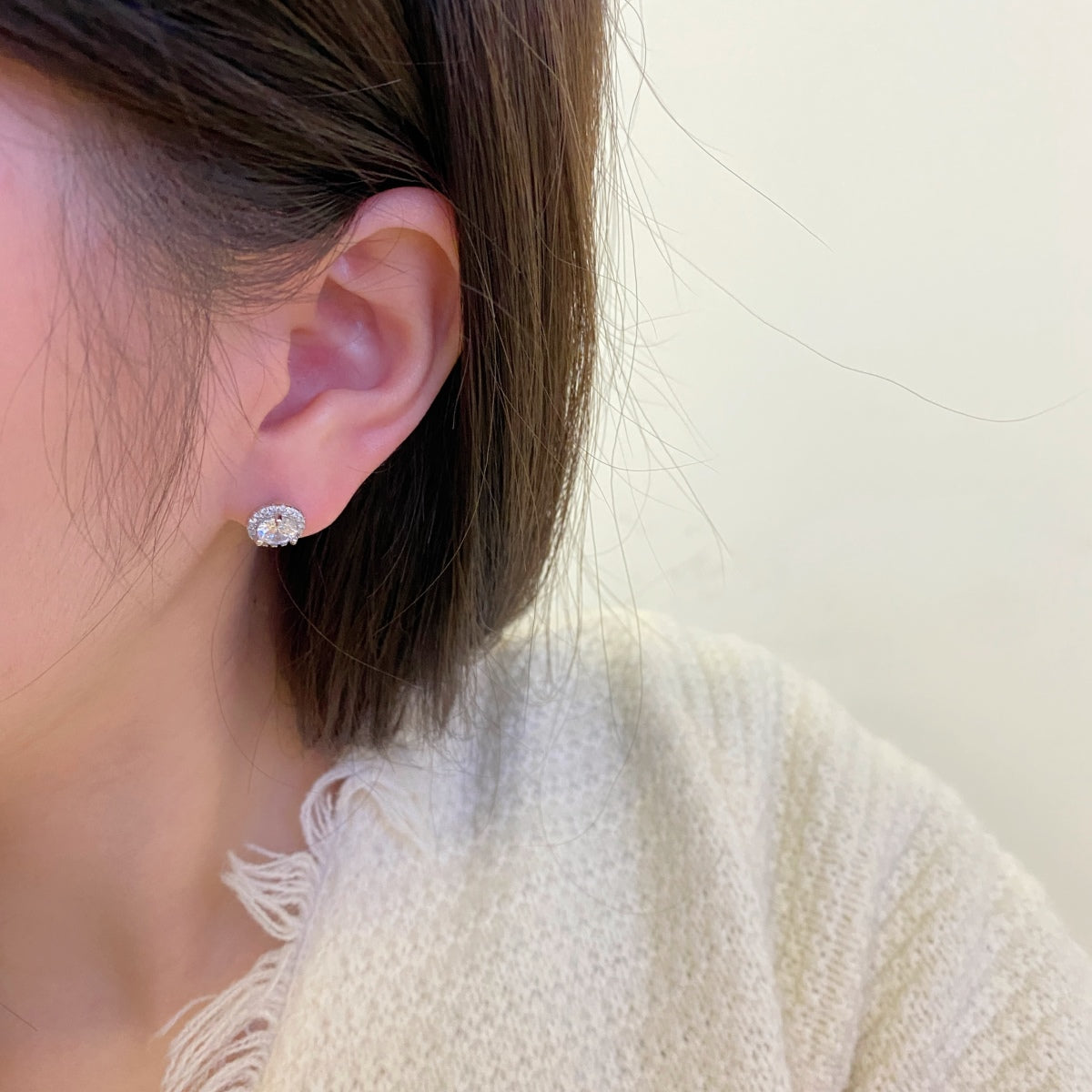[AURORA]Classic Princess Round Shape Earrings