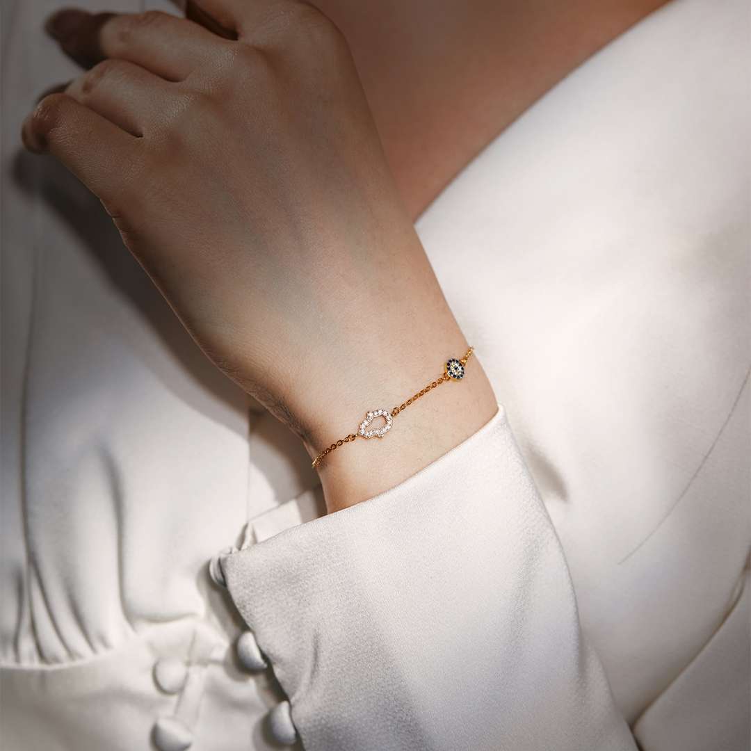 [AURORA]Gost Shape & Round Shape Necklace