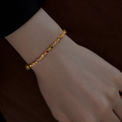 [AURORA]Sparkling Exquisite Round Cut Party Bracelet