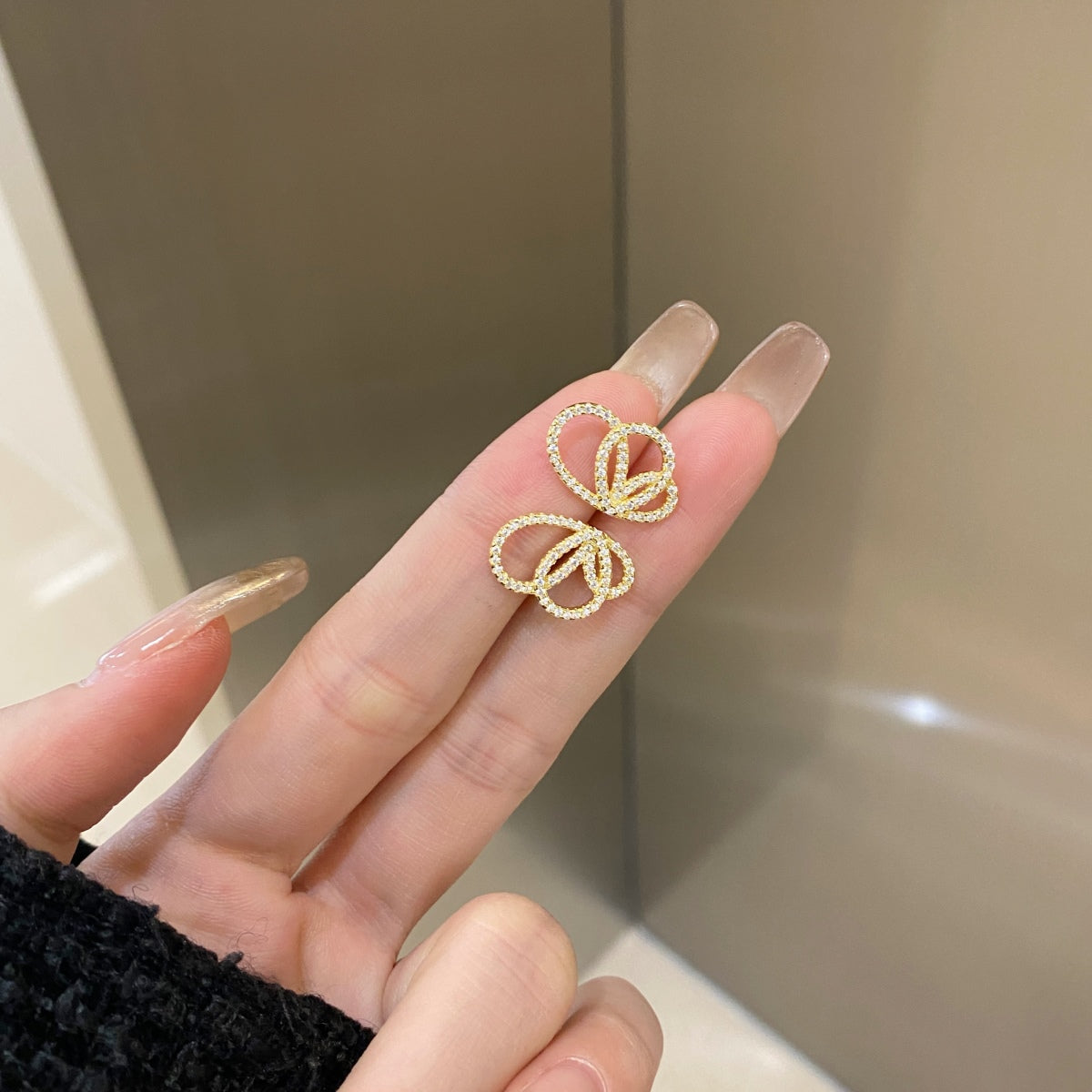 [AURORA]Exquisite Butterfly Shape Earrings