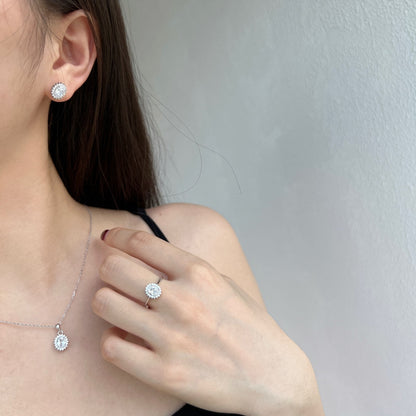 [AURORA]Delicate Radiant Oval Cut Daily Earrings