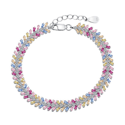 [AURORA]Dainty Radiant Emerald Cut Daily Bracelet