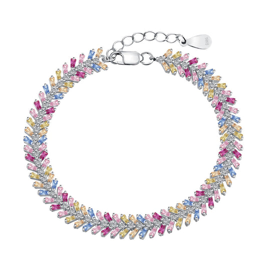 [AURORA]Dainty Radiant Emerald Cut Daily Bracelet