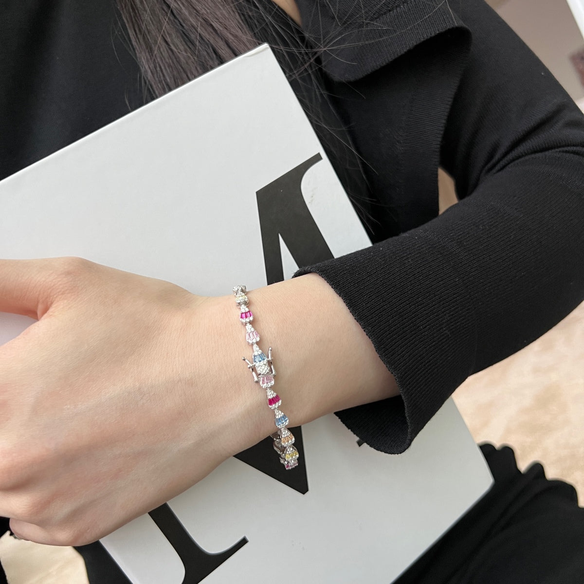 [AURORA]Radiant Water Drop Shape Daily Bracelet