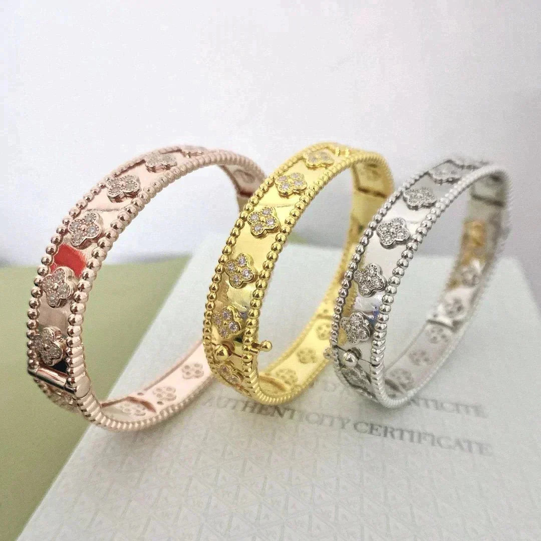 [basloveJW]CLOVER ARMBAND 8MM DIAMANTEN