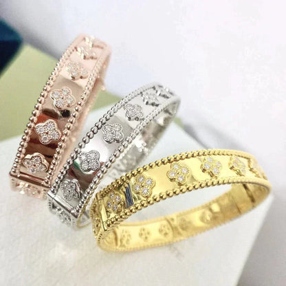 [basloveJW]CLOVER ARMBAND 8MM DIAMANTEN