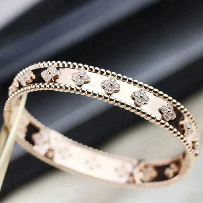 [basloveJW]CLOVER ARMBAND 8MM DIAMANTEN