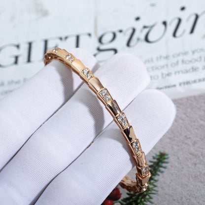 [AURORA]SERPENTI-ARMBAND ROSA GOLDDIAMANT