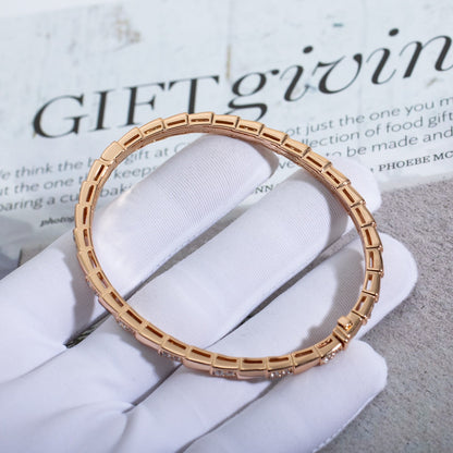 [AURORA]SERPENTI-ARMBAND ROSA GOLDDIAMANT