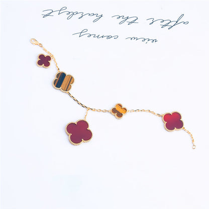 [basloveJW]KLEE-ARMBAND 5 MOTIVE KARNEOL TIGERAUGE