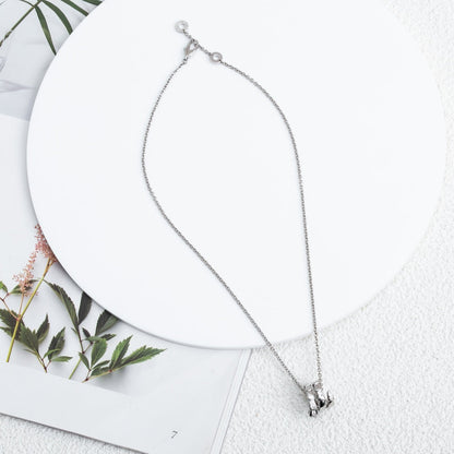 [AURORA] SERPENTI-HALSKETTE AUS SILBER MIT DIAMANT