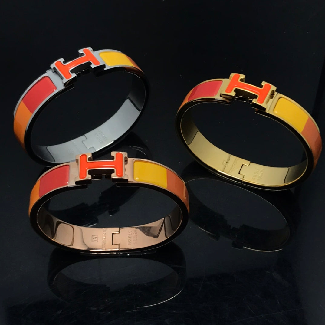 [AURORA]H ARMBAND ORANGE REGENBOGEN KERAMIK