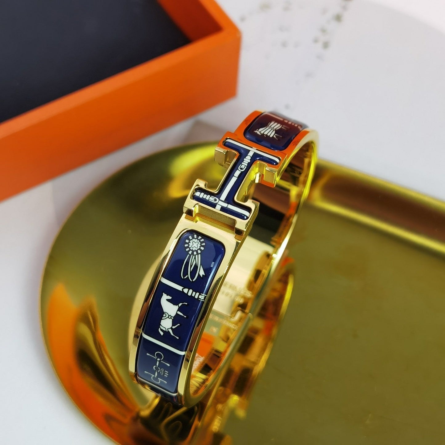 [AURORA]H COUVERTURES DUNKELBLAUES ARMBAND