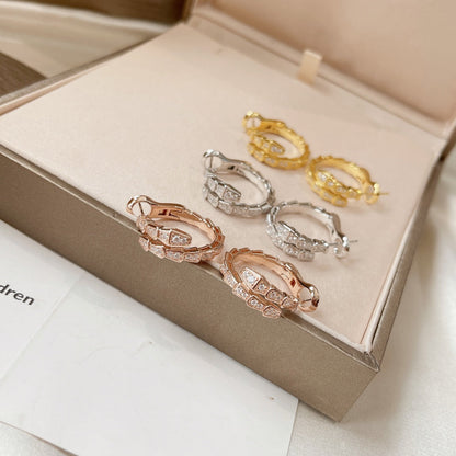 [AURORA]SERPENTI EARRINGS FULL DIAMOND