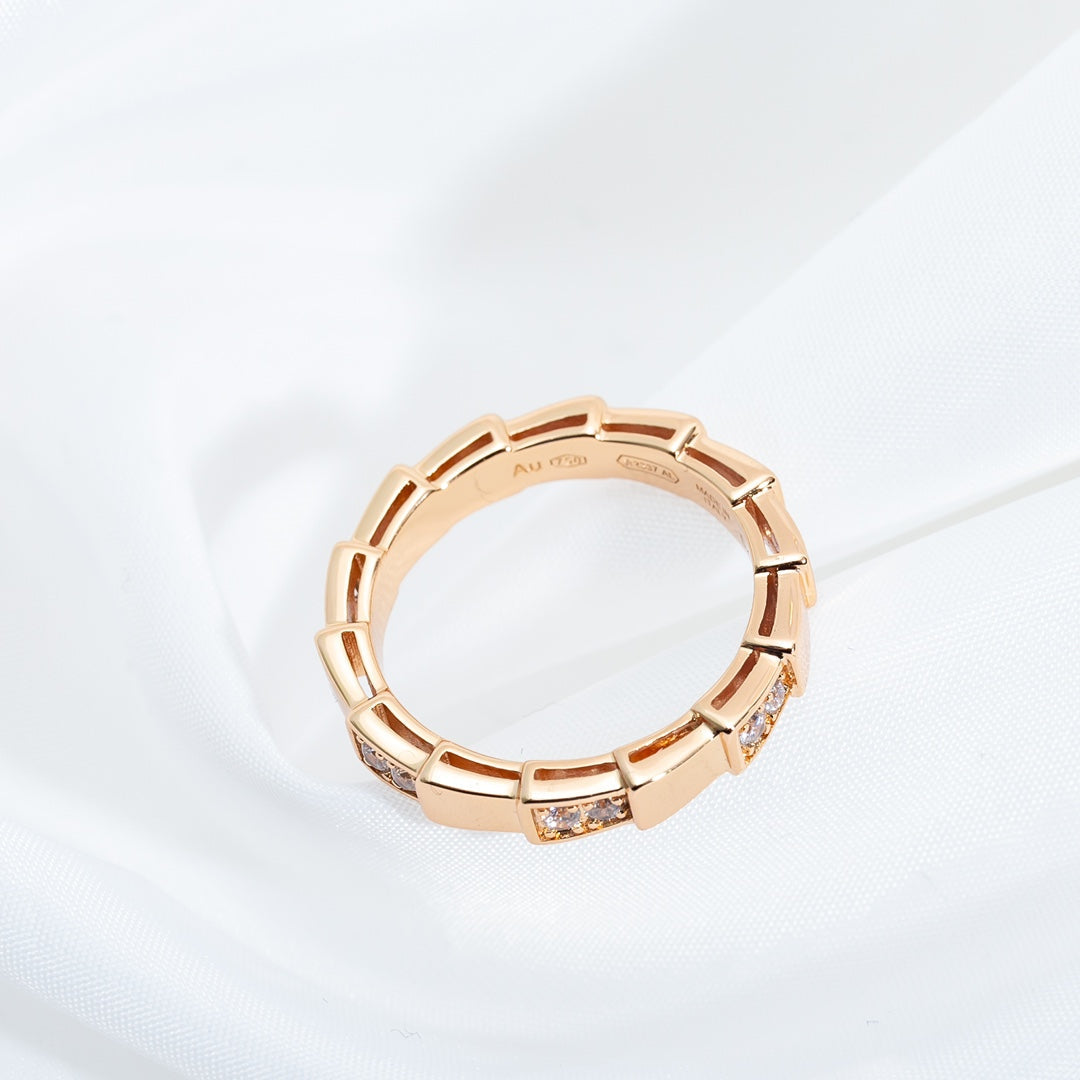 [AURORA]SERPENTI RING ROTGOLD 3MM