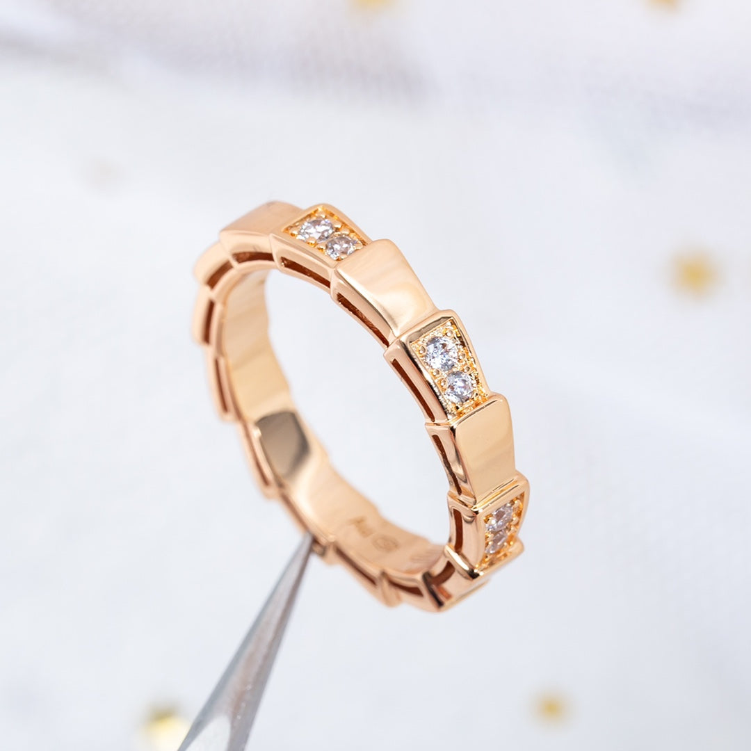 [AURORA]SERPENTI RING ROTGOLD 3MM