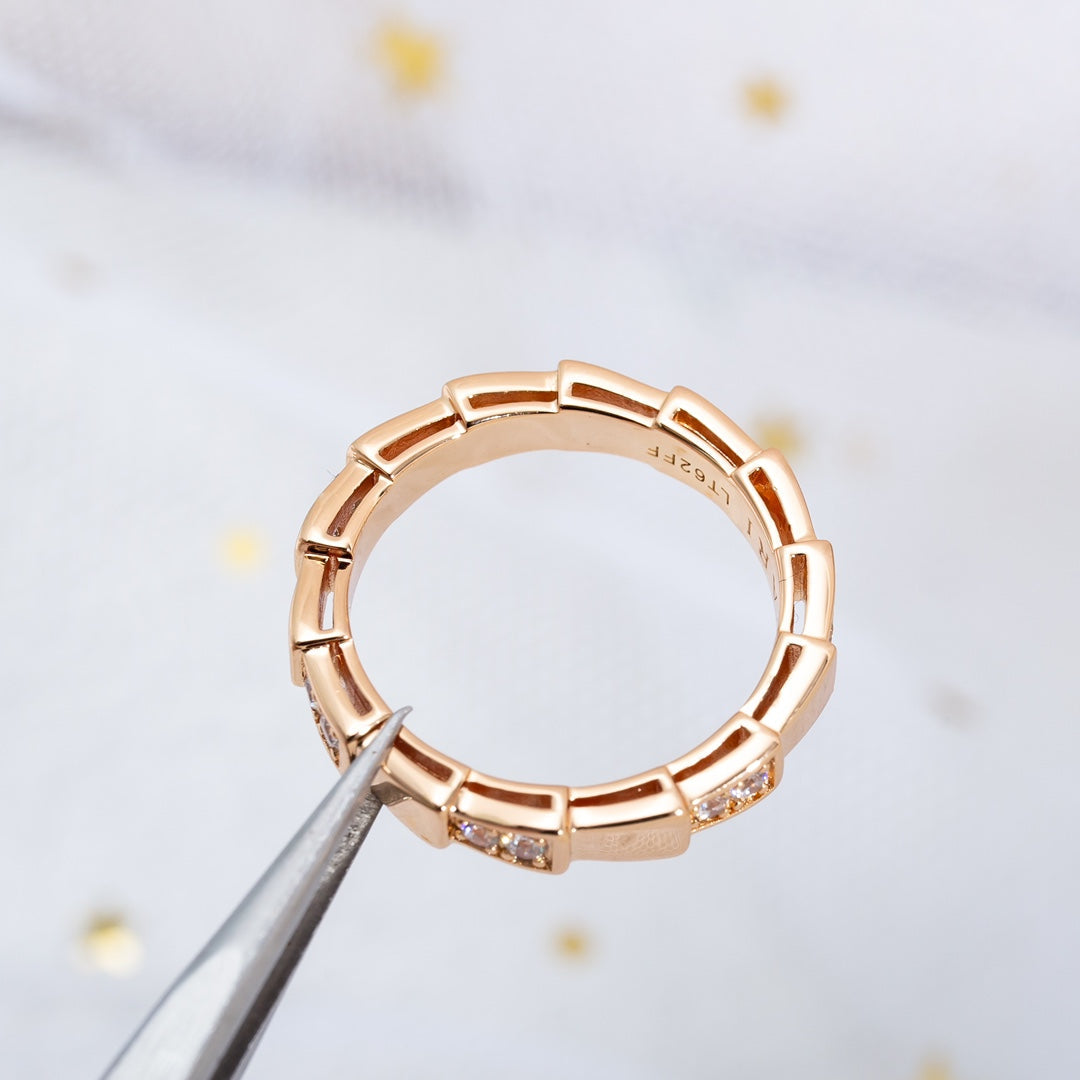 [AURORA]SERPENTI RING ROTGOLD 3MM