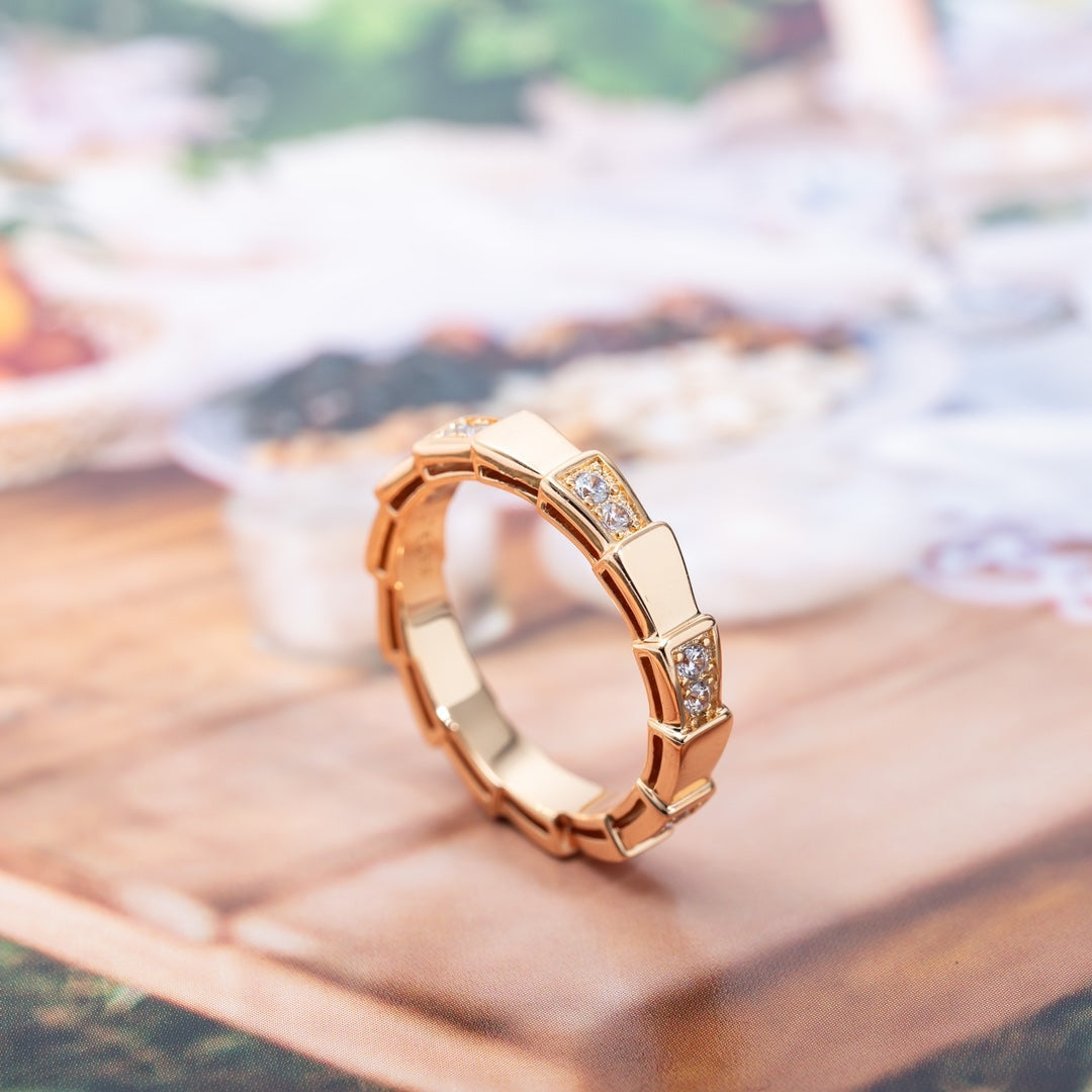 [AURORA]SERPENTI RING ROTGOLD 3MM