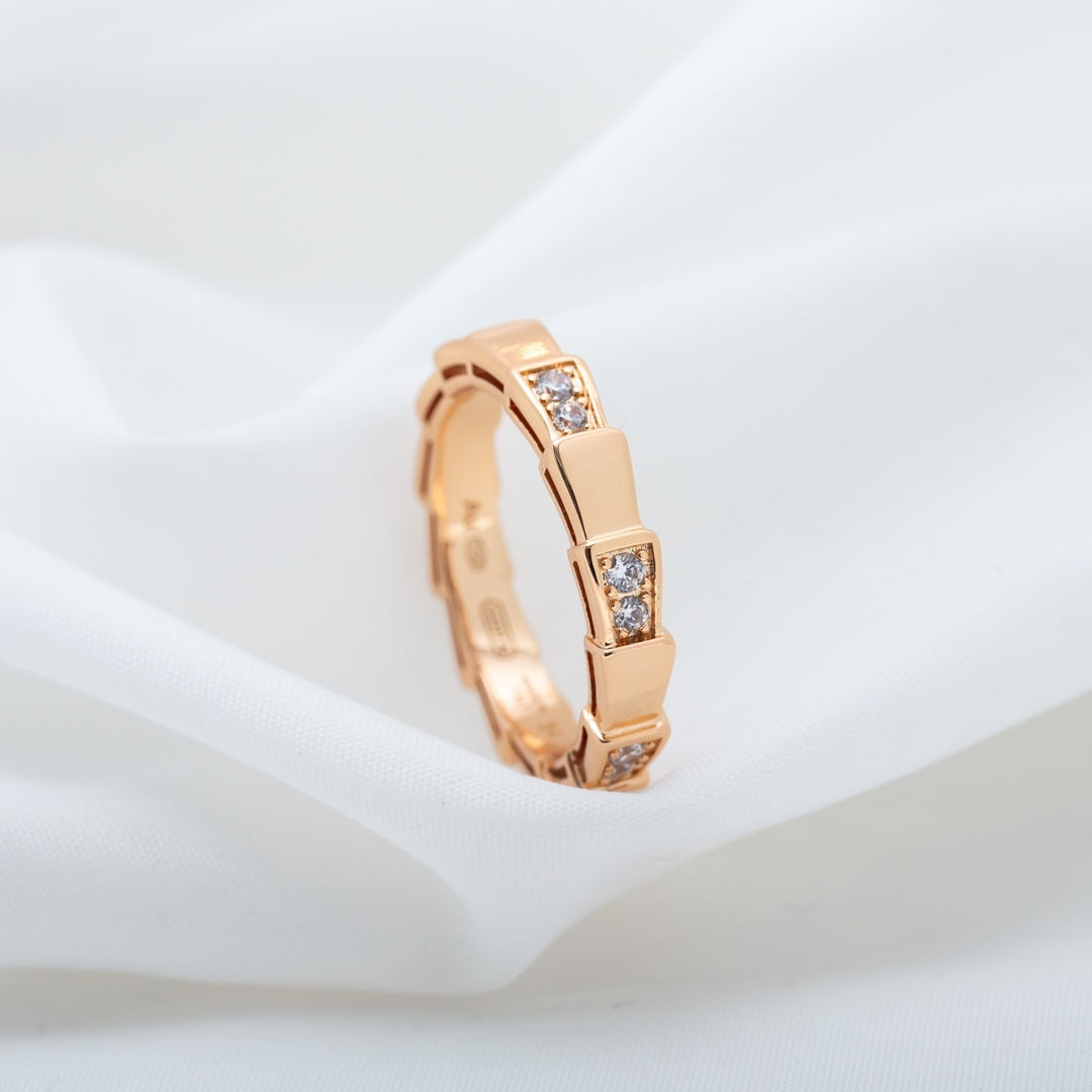 [AURORA]SERPENTI RING ROTGOLD 3MM